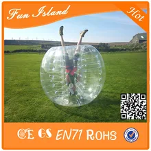 Amazing 1.7m top quality PVC inflatable ball suit, bubble ball for football ,human bumper ball