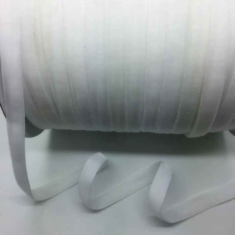 10 ярдов 3/"(10 мм) бархатная лента для украшения свадебной вечеринки лента ручной работы подарочная упаковка банты для волос DIY Рождественская лента - Цвет: White