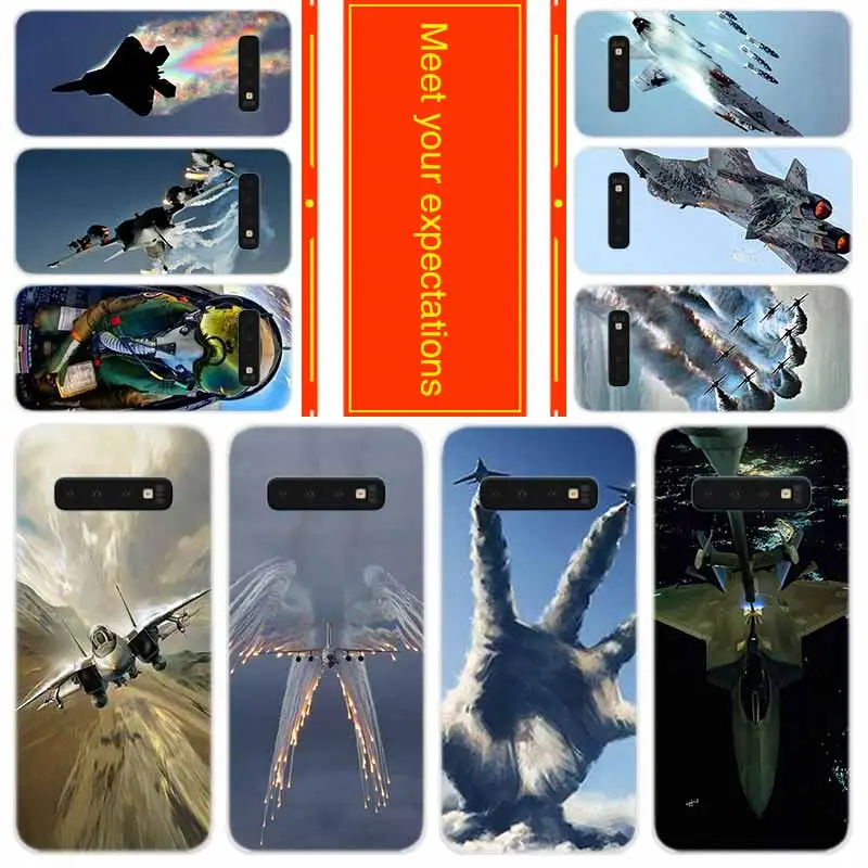 

Phone for Samsung Galaxy S10 E S9 S8 Plus S7 s6 Edge s10 plus s5 Note 10 9 8 Cover Case amazing aviation com contrails