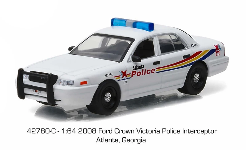 GL 1: 64 горячая Распродажа 2008 Ford Crown Victoria Interceptor модель автомобиля из сплава, литые под давлением металлические игрушки, подарок на день рождения для детей, мальчиков