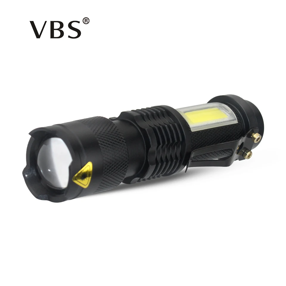 Rechargeable AA 14500 Battery LED Flashlight Zoomable 2000LM 4 Modes