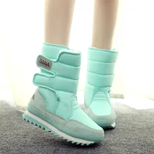Women Snow Boots Large Size 35-46 Winter Boots Shoes Super Warm Plush Boots Platform 10 Colors Fashion Women Shoes 9c05