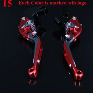 Riderjacky красный+ черный для Yamaha MT-125 MT125 MT 125 / Регулируемый складной выдвижной Мотоцикл тормозные рычаги сцепления - Цвет: Color 15