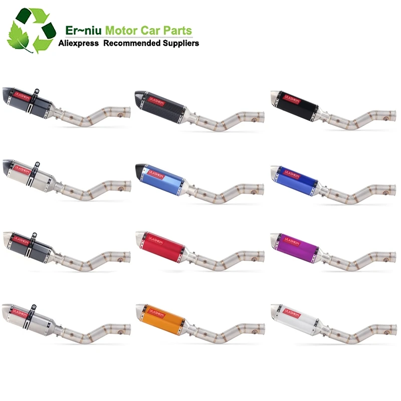 

Motorcycle Exhaust Muffler Escape Middle Link Contact Pipe Full System Slip On For yamaha YZF R1 1000 YZF1000 YZF-R1 2009~2015