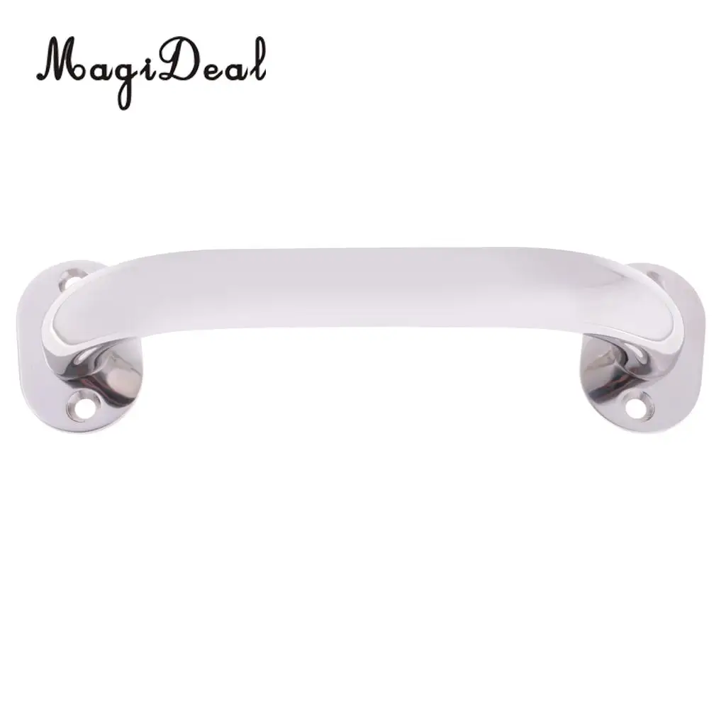 Marine Durable 4 Pieces Kayak Canoe Boat Door Hatch Grab Handle Handrail 9` Oval Base Marine 316 Stainless Steel Hand Rails