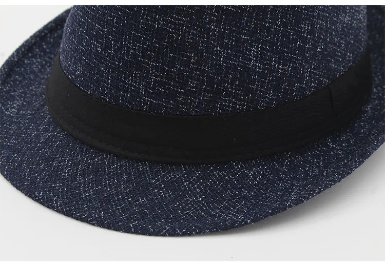 Hat gangster Hat men felt  fedora Hats for men women 58 cm adjustable  (16)
