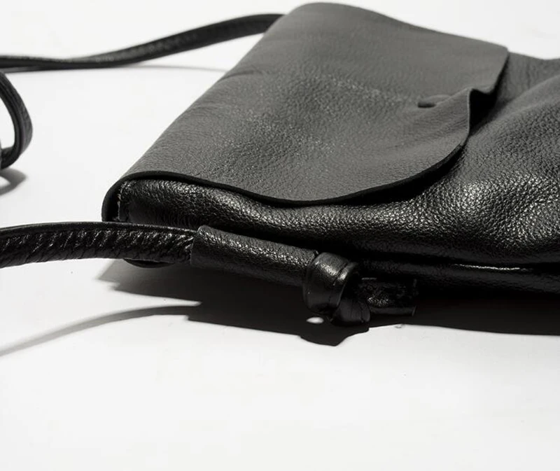 Высококачественная женская сумка из натуральной кожи с клапаном, маленькие летние сумочки из воловьей кожи для телефона, очень мягкие ретро сумки на плечо
