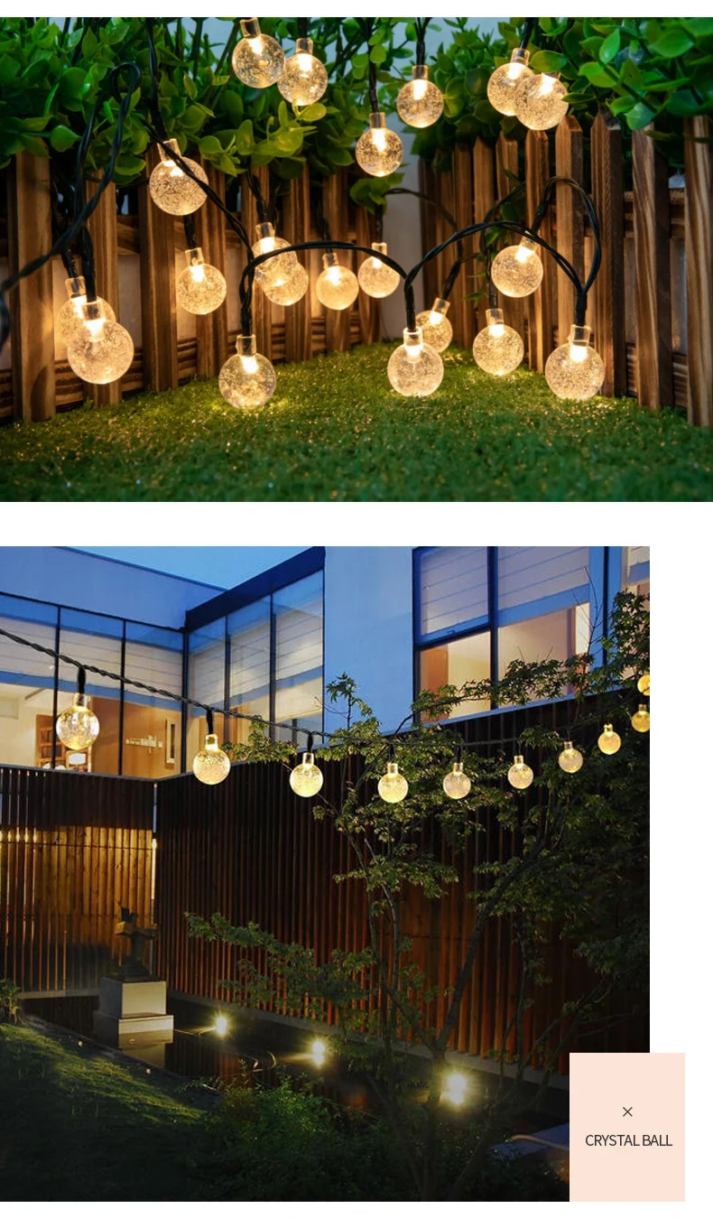 Luzes da Corda do Feriado Decorações de Natal para Casa ao ar Livre do Diodo Emissor de Luz Solar do Jardim Solar Fada Luzes Atmosfera Iluminação Led 9 para Casa Ao Ar Livre do DIODO