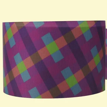 

3" inch 75 mm 7.5cm colorful oblique stripe free shipping printed grosgrain ribbons for gift decoration