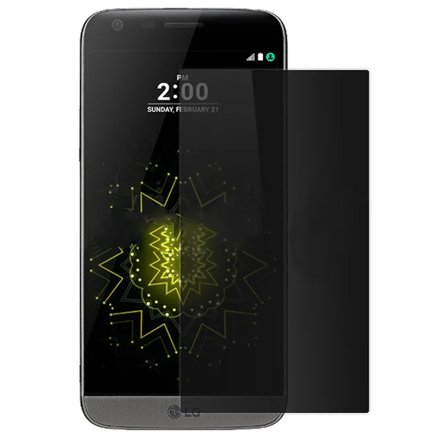 2016 New For LG G5 ANTI-Spy Privacy Tempered Glass Film Screen Protector,Premium Protective Guard Pelicula Film For LG G5