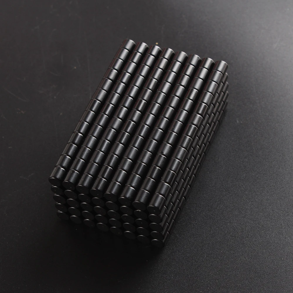 

Permanent rare earth neodymium magnet with epoxy coating,cylinder strong powerful industrial NdFeB black magnet Dia6 x thick6mm