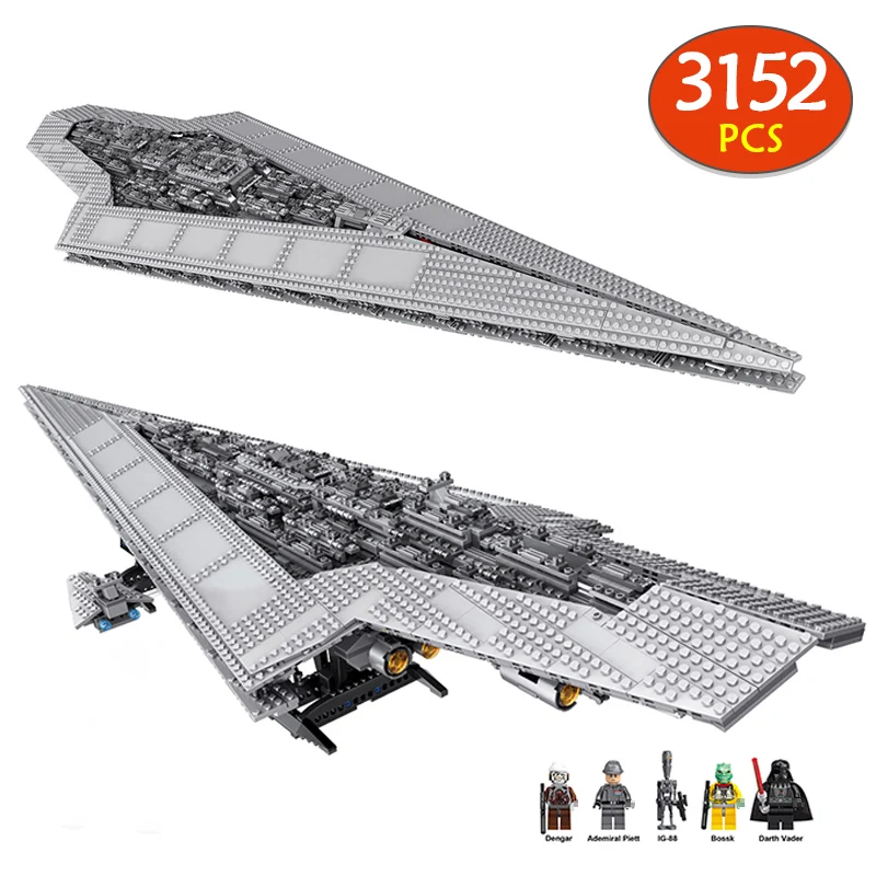 

Large 3152pcs Bricks Set Legoingly 10221 Toys Blocks Star Execytor Super Star Destroyer Model Building Bricks toys for Kids Gift