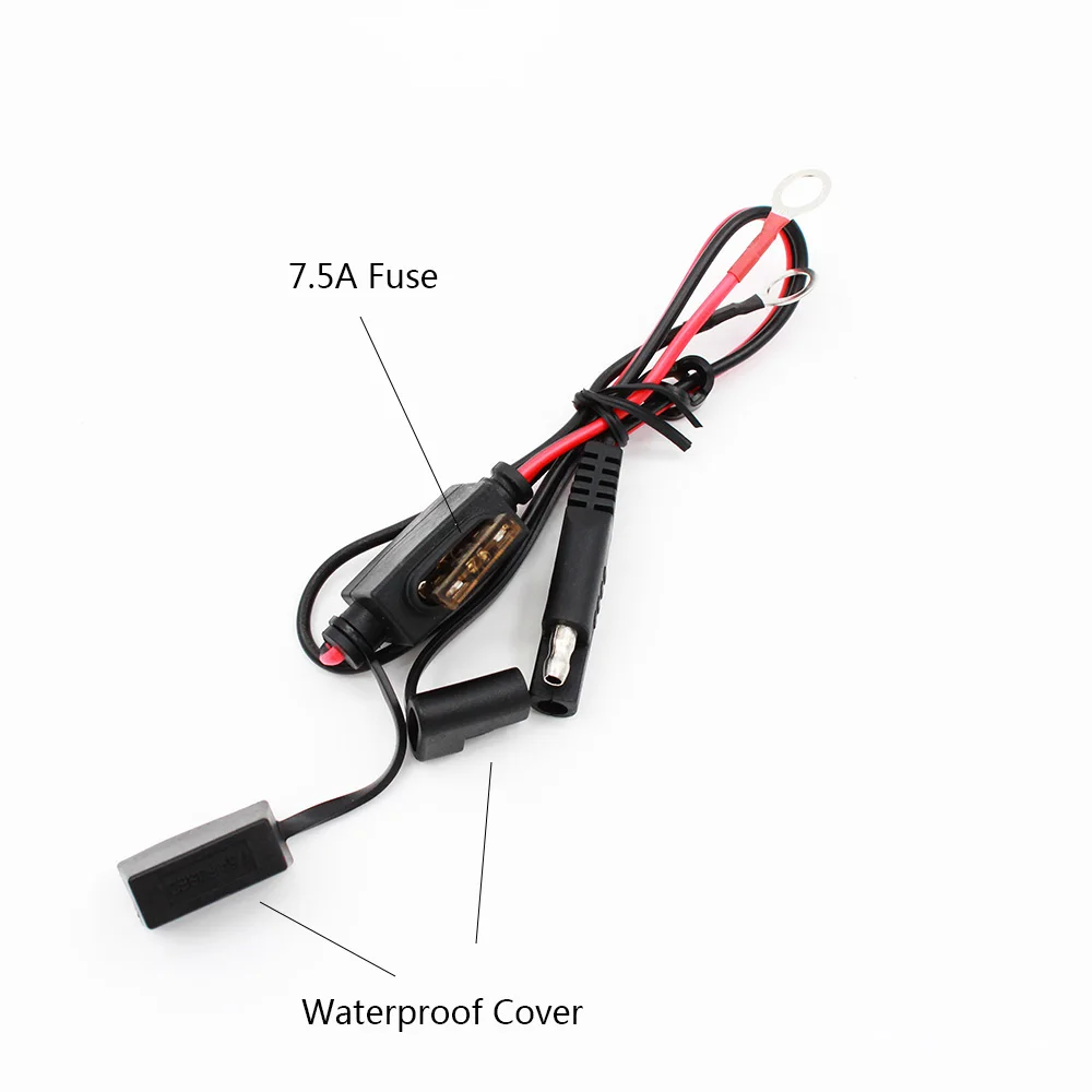Deltran Battery Tender Ring Terminal Harness w// 2-Pin Quick Disconnect Plug