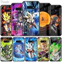 Чехол из закаленного стекла Dragon Ball для samsung Galaxy S10 S10e S9 S8 S10 Plus Note 9 A50 A30