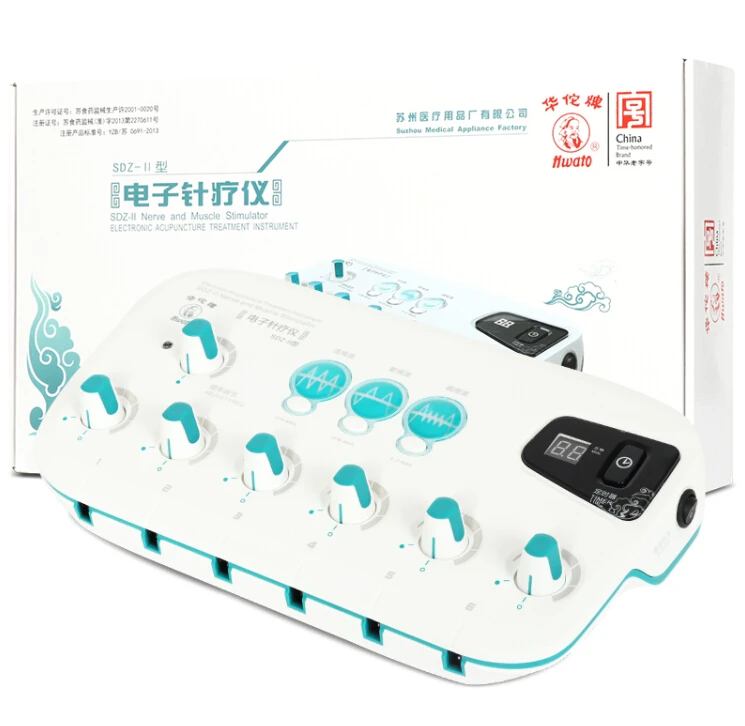 6 Output CFDA EMS TENS unit waist back body massage machine Health multi-functional acupuncture stimulation Muscle relaxation