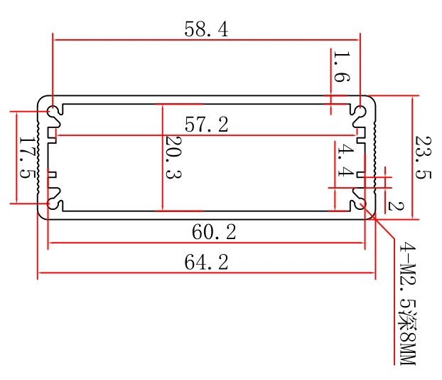 aluminum extrusion case szomk aluminum project box electronics enclosure for pcb aluminum amplifier housing box extruded junction box aluminum diy box pcb control enclosure electrical gps tracker outlet boxes  (2).jpg