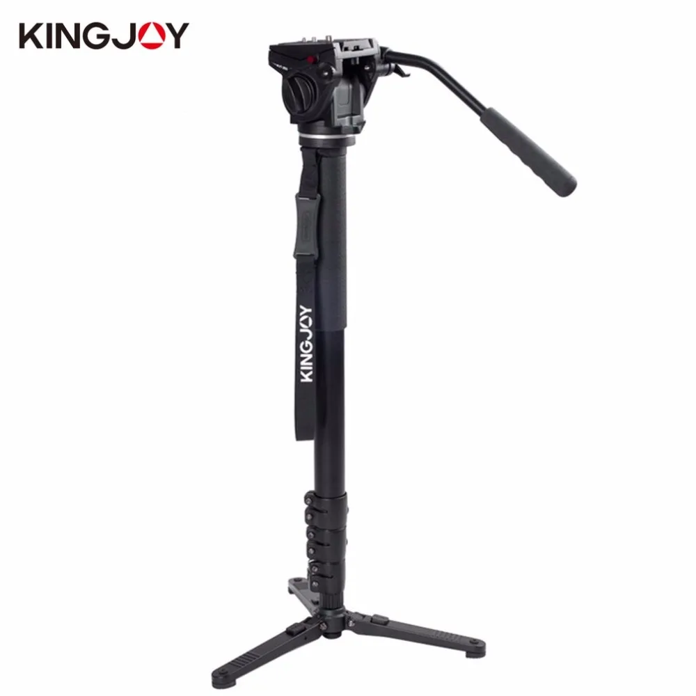 

Kingjoy MP4008F+VT-3510 Aluminium Alloy Camera Tripod Folding Monopod Kit Smooth Stable Rotating Shooting Monopod Set