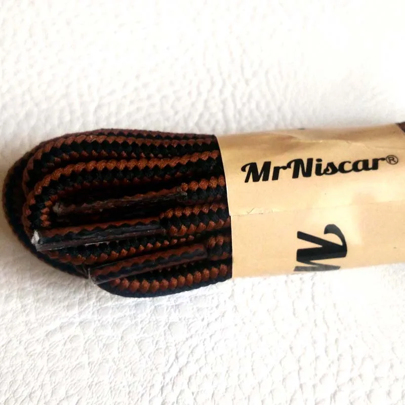 Mr. Niscar/1 пара модных ботинок, полиэфирные шнурки, круглые уличные повседневные шнурки для спортивной обуви, Круглые двойные полосатые шнурки