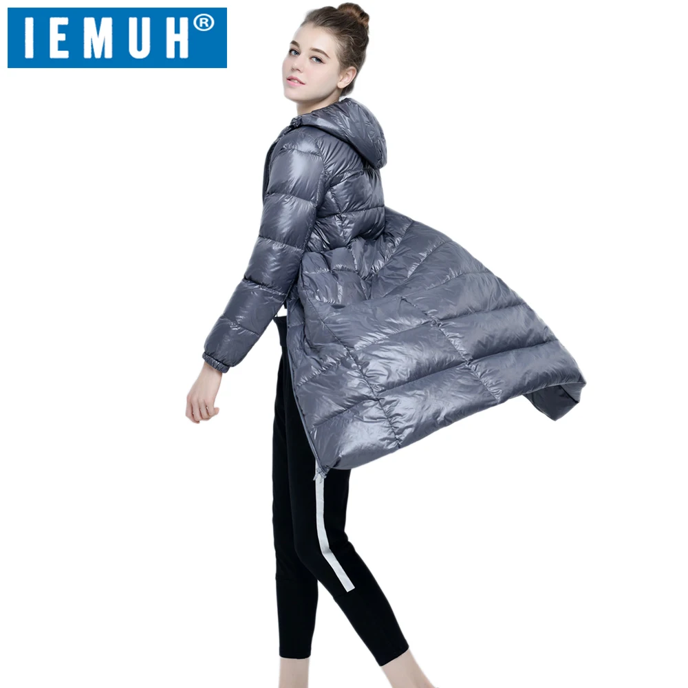 IEMUH зимняя куртка-пуховик на 90% белом утином пуху теплое пальто женские парки 640
