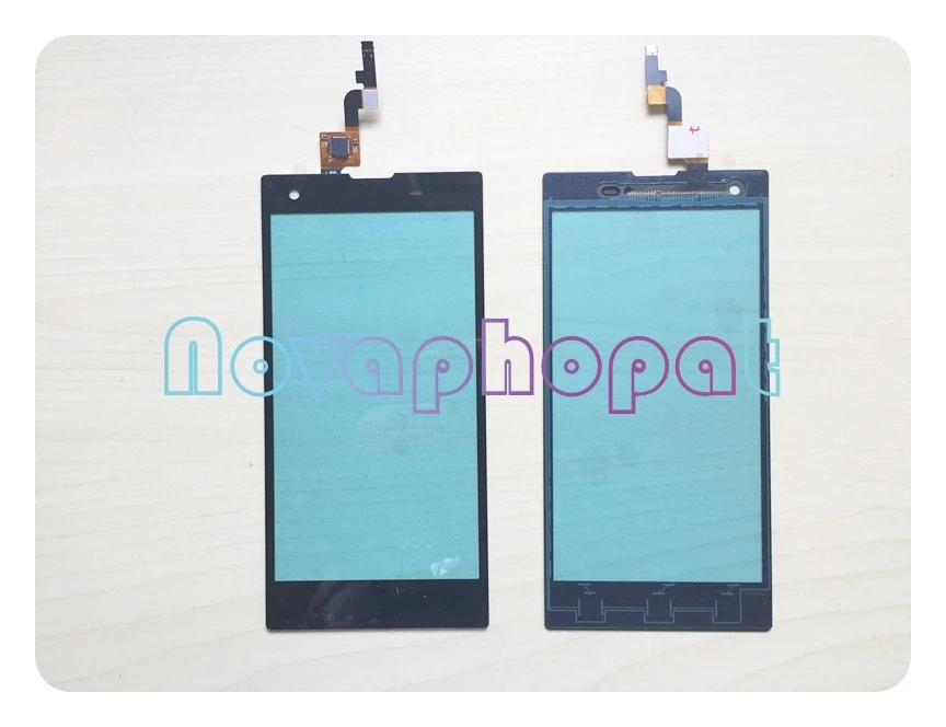 

Novaphopat Black Touchscreen For Fly IQ4511 Tornado One Octa Touch Screen Digitizer Sensor Panel Screen Replacement + tracking