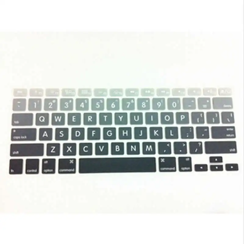 big letter gradient rainbow keyboard cover protector skin protective keyboard cover with letters