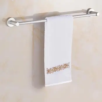 

Towel Rack Space Aluminum Self Adhesive Towel Storage Holder Clothes Hanger Shelf Wall-Mounted Towel Shelf for Bathroom
