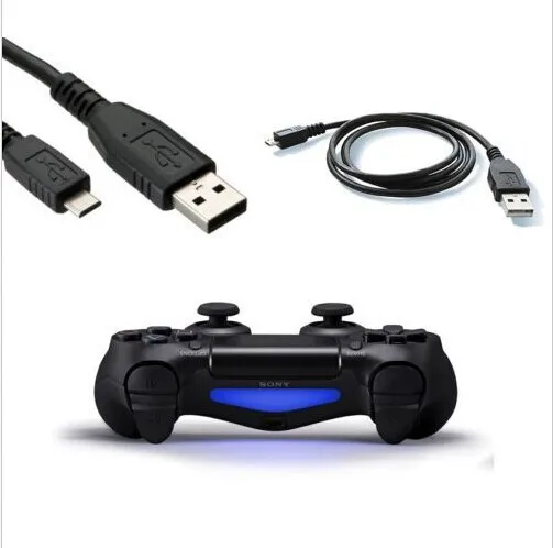 100 шт. 3 м кабель зарядного устройства микро-usb для PS4/Для xboxone DUALSHOCK 4 беспроводной контроллер PLAY& CHARGE