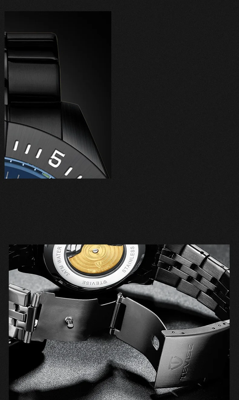 TEVISE Brand Watch Men T839A-002 Automatic Mechanical Watch Calendar Luminous Hands Waterproof Male Clock Business Wristwatch (6)