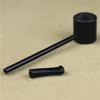 Ebony Wood Pipe Smoking Pipes Portable Smoking Pipe Herb Tobacco Pipes Grinder Smoke Gifts Black/Coffee 2 Colors ► Photo 3/6