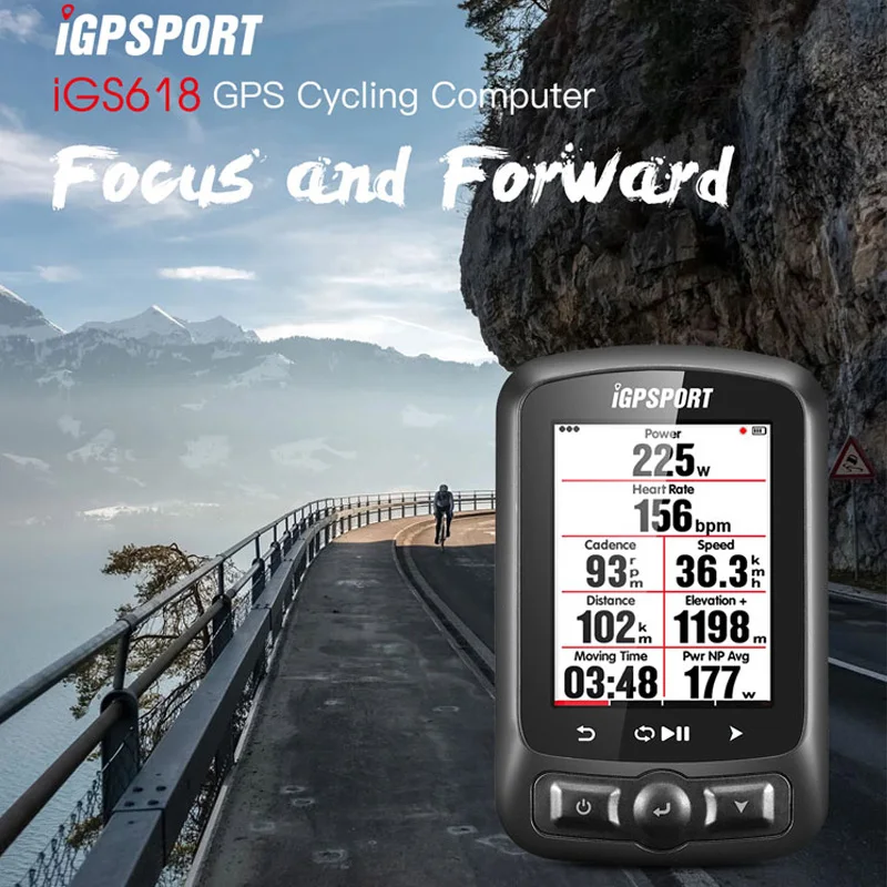  11 Languages IGPSPORT IGS618 GPS Cycling Computer Wireless IPX7 Waterproof Bicycle Digital Stopwatc