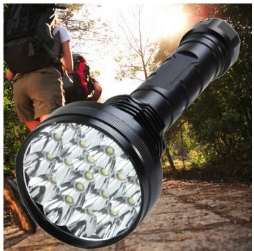 

high power 30000 lumens LED flashlamp 21*CREE XM-L T6 LED Flashlight Torch For Camping Hiking Hunting Work Lamp