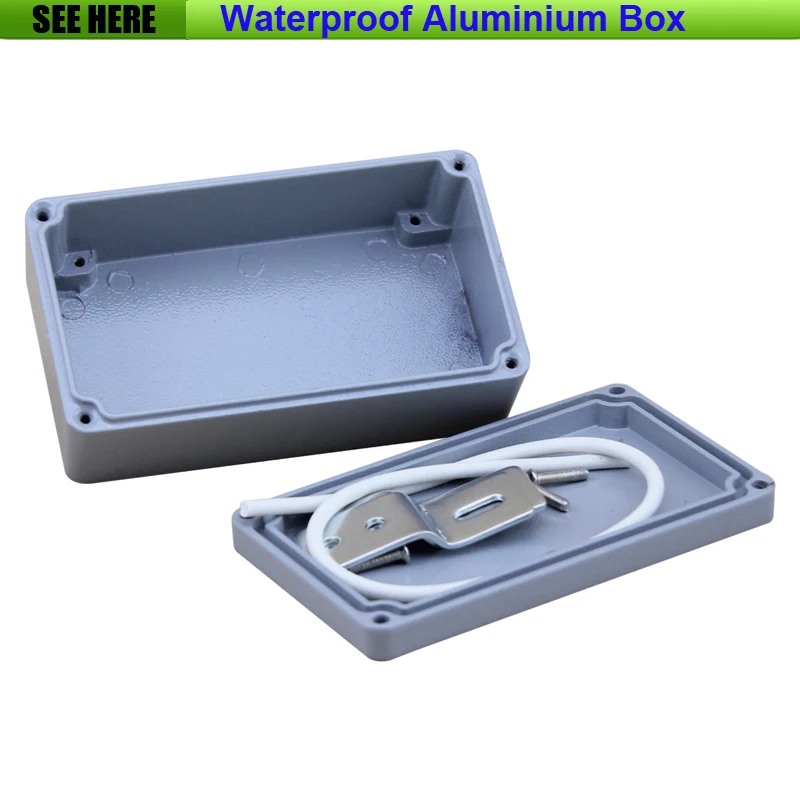 

Free Shipping 1piece /lot Top Quality 100% Aluminium Material Waterproof IP66 Standard aluminium box for electronic 111*64*37mm