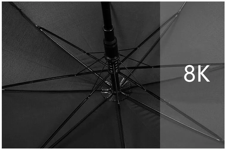 8/16/24K Big черного зонт-самурайский меч Водонепроницаемый сильный ложки с длинной ручкой зонтик Катана