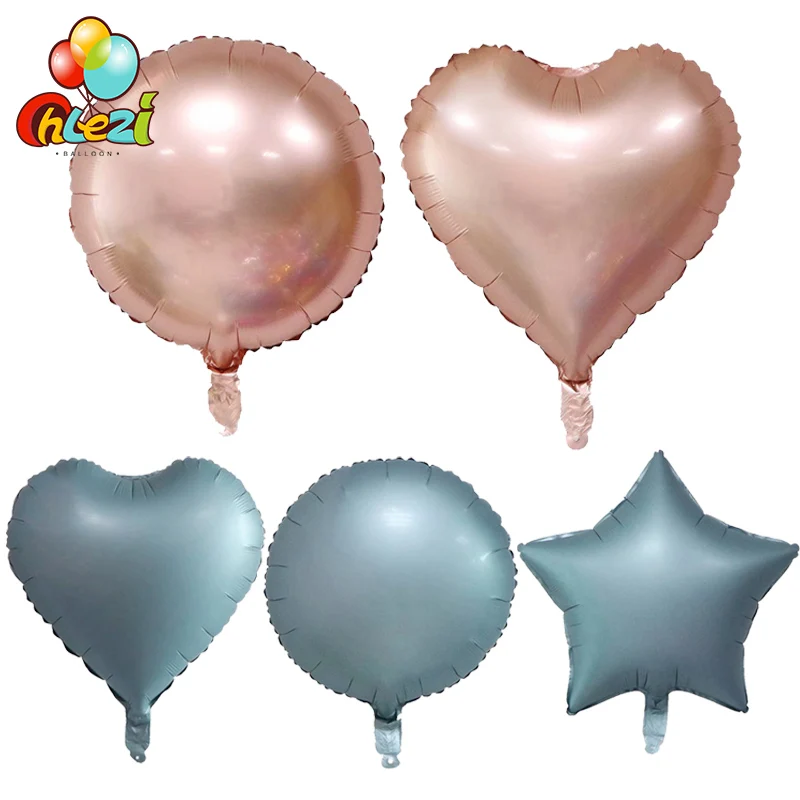 

10 pcs 18 inch Round Star Heart foil balloon birthday party wedding helium globos children' gift baby shower house decor supply