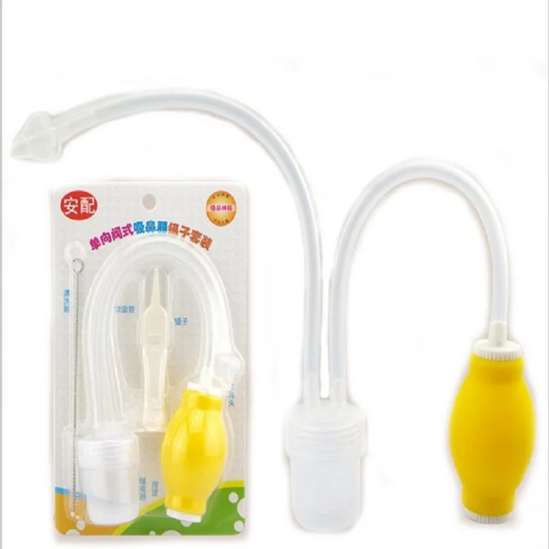 

2019 New Aspirador Nasal Aspirator Newborn Baby Safety Vacuum Suction Nose Cleaner + Medical Tweezers Infant Snot Sucker Care