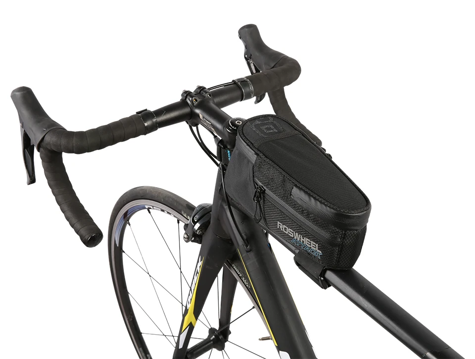 Perfect ROSWHEEL ATTACK Bicycle Front Tube Bag Bike Handlebar Bag Pack Bike Baskets Cycle Cycling Storag Front Frame Pannier Accessories 1 Perfect ROSWHEEL ATTACK Bicycle Front Tube Bag Bike Handlebar Bag Pack Bike Baskets Cycle Cycling Storag Front Frame Pannier Accessories 1