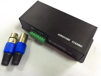 

4channel DMX512 constant voltage decoder&driver;DC12-24V input;4A*4CH output