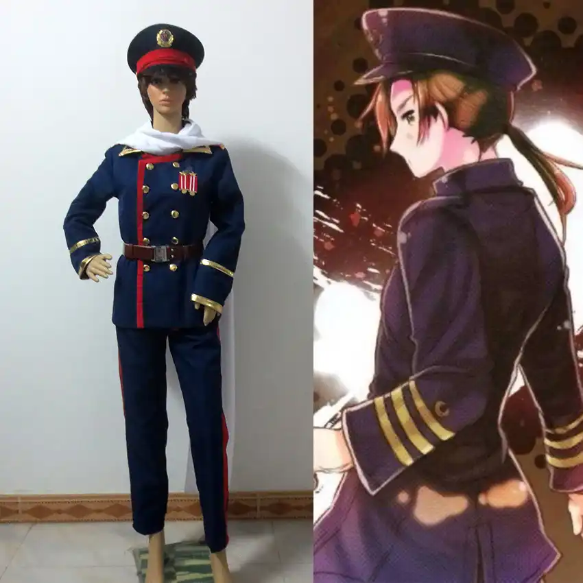 アニメヘタリアヘタリアaphソ連ロシアイワンbraginskyコスプレコスチューム軍制服 Uniform Chef Uniformuniform Team Aliexpress