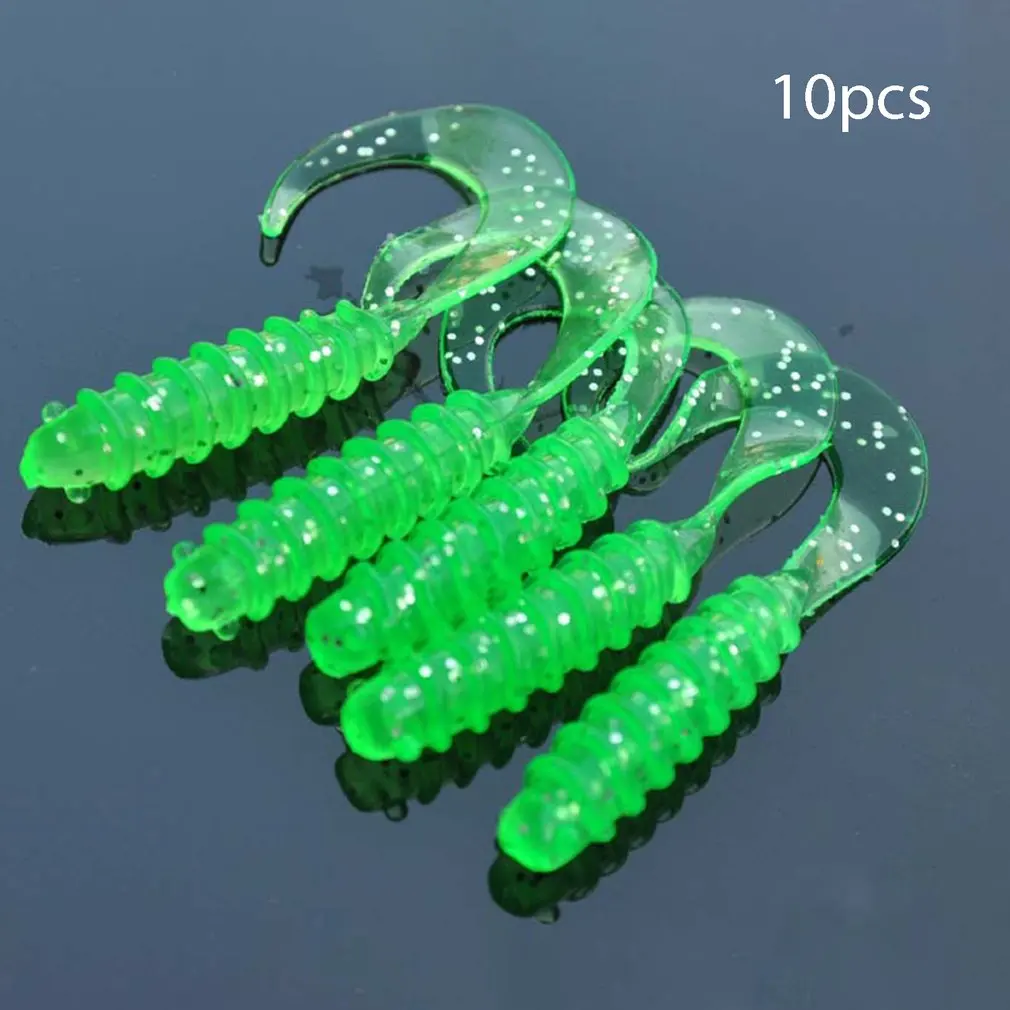 10 PCS Fish Baits Portable Soft Fishing Lures Artificial Bait