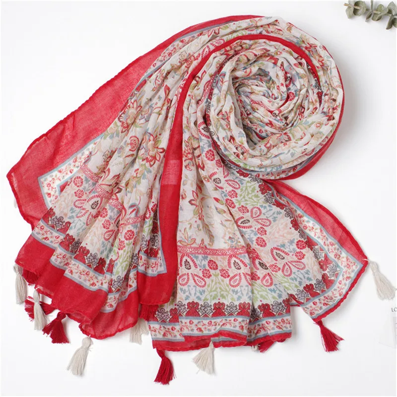 Женская модная одежда из вискозы шарф Echarpe цветочный принт шарфы женские палантины теплые шали Хиджаб и буфандас Sjaal 180*90 см