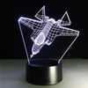 Remote Control Air Plane 3D Light LED Table Lamp Illusion Night Light 7 Colors Changing Mood Lamp 3AA Battery Powered USB Lamp ► Photo 3/6