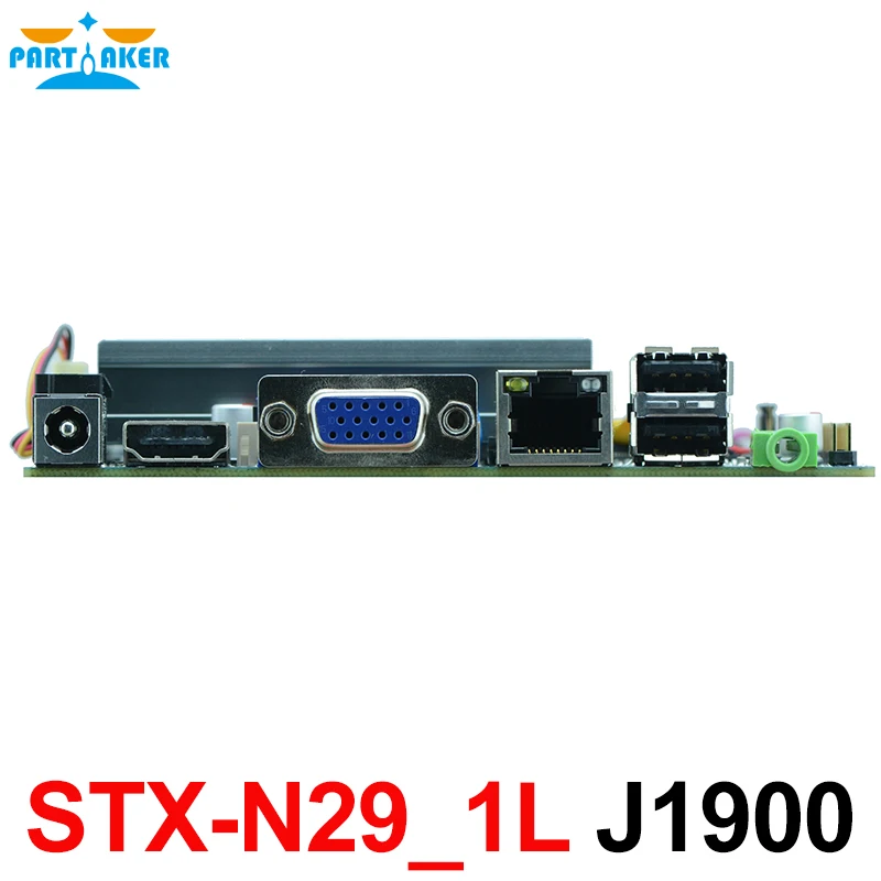 Безвентиляторная тонкая мини ITX материнская плата с 6* USB 2* COM VGA LVDS Intel J1900 Встроенная Промышленная материнская плата STX-N29_1L