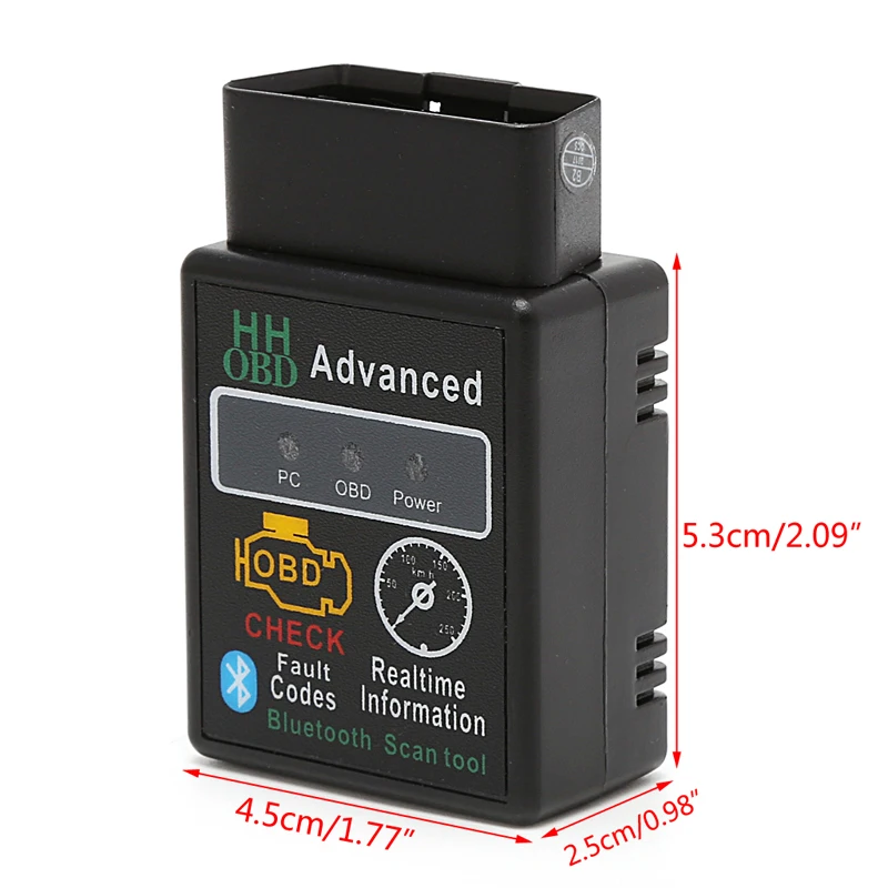 ELM327 v2.1 OBD 2 OBD-II Авто Bluetooth сканер с диагностическим интерфейсом Android