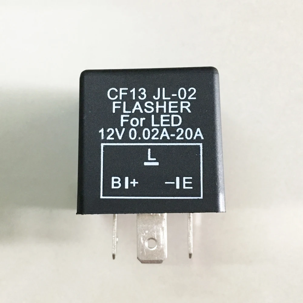 12V 3-Pin 0.02A to 20A 3Pin CF13 CF14 JL-02 Electronic LED Adjustable Flasher Relay For Motorbike Motorcycle Turn Signal Light (7)