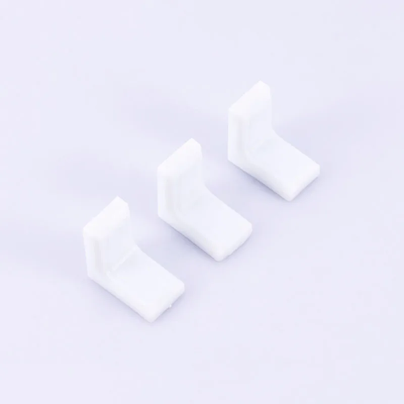 

FGHGF 40pcs Shelf Cabinet 90 Degree Plastic+Iron Corner Braces Angle Brackets White Furniture Hardware