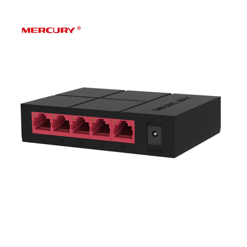 

MERCURY SG105M Mini Gigabit Switch 5 Port RJ45 10/100/1000Mbps Network Switch Desktop Switch Hub Soho home switch