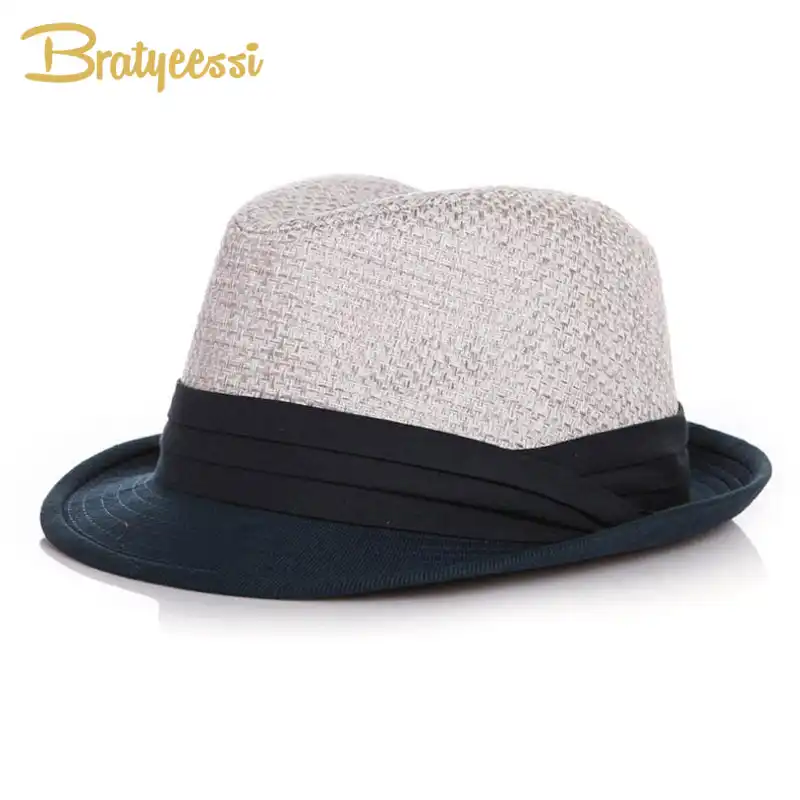 boys straw fedora hat