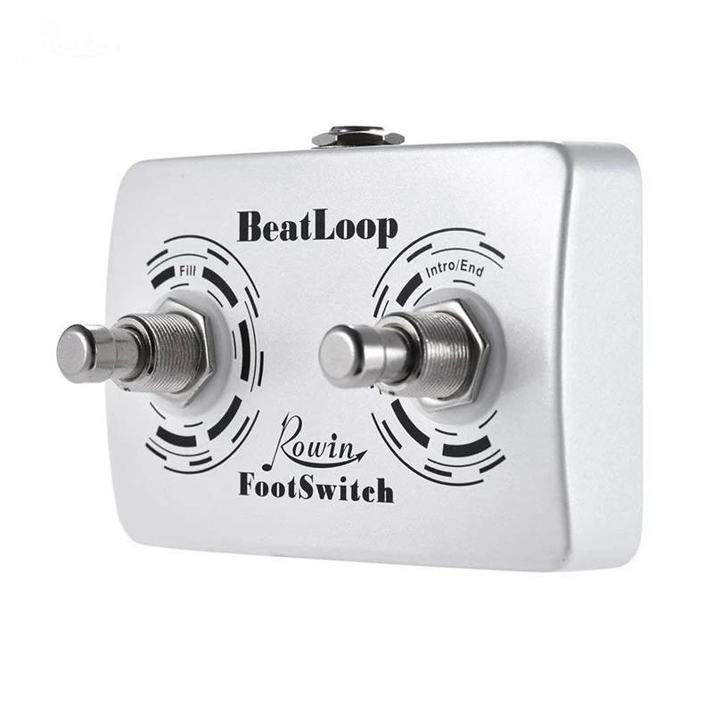 Rowin Dual Footswitch Foot Switch Pedal for Rowin BEAT LOOP Recording Effect Pedal with 6.35mm Cable