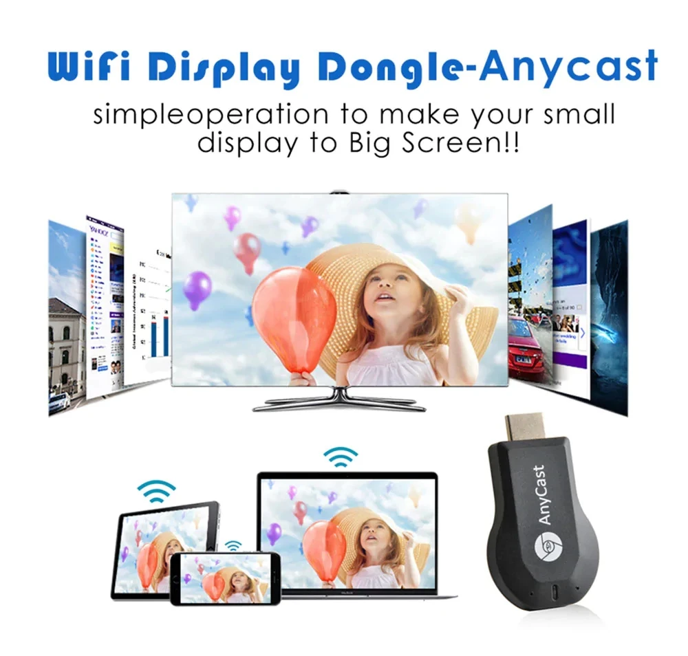 128 М Anycast M2 Ezcast Miracast любой Cast AirPlay Chromecast HDMI tv Stick Wifi Дисплей приемник ключ для IOS Android