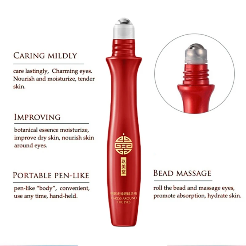 

Eye Cream Ball Roller Anti-Puffiness Remove Dark Circle Serum Eyes Bag Fine Lines Anti-Wrinkle Anti-Aging Essence Eye-caring Gel